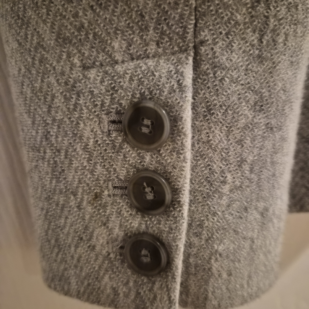 LOFT Light Gray Single-Button Tailored Blazer - image 6